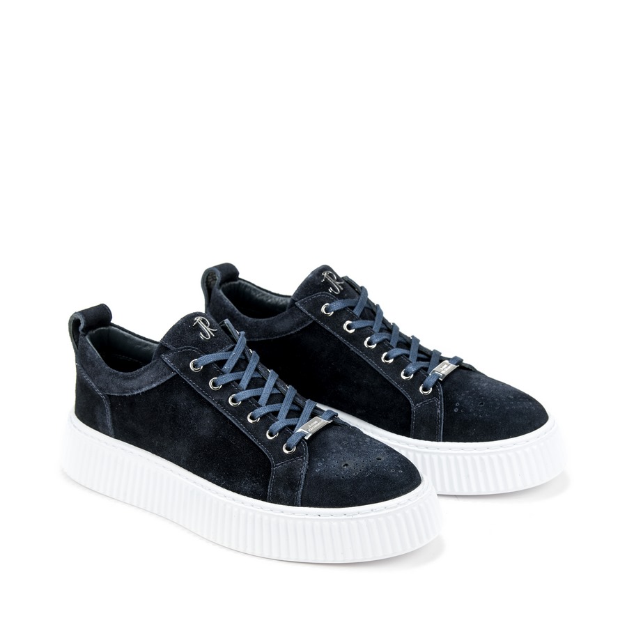 Muške kožne plitke patike John-Richardo-20268 plave ravne - Kupite odmah na Creator.rs -